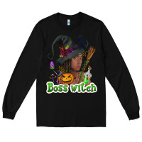 Black Boss witch afro Long Sleeve Tee - NancyCooperArtShop