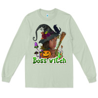 Matcha Boss witch afro Long Sleeve Tee - NancyCooperArtShop