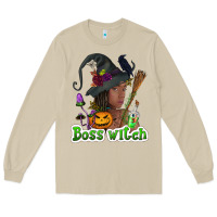 Mushroom Boss witch afro Long Sleeve Tee - NancyCooperArtShop