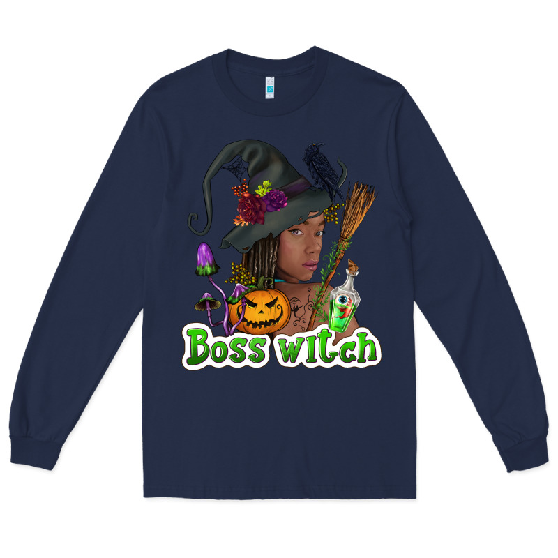 Boss Witch Afro Long Sleeve Tee by NancyCooperArtShop | Teevron