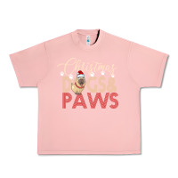 Salmon Christmas Dogs Paws Urban Heavy Tee - Bettercallsaul