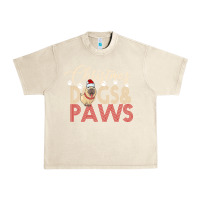 Sandshell Christmas Dogs Paws Urban Heavy Tee - Bettercallsaul