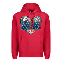 American Mini Heart 4th Of July Premium Hoodie | Teevron