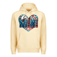 Pina Colada American mini heart 4th of july Premium Hoodie - FaDigitalArtStudio