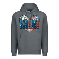 Rock American mini heart 4th of july Premium Hoodie - FaDigitalArtStudio