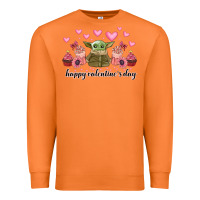 Carrot happy valentines day yoda Premium Sweatshirt - CowhideDigitalArt