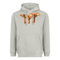 Moon Dust Lactarius Rufus Mushroom Illustrations Heavyweight Hoodie - LillyAllenDesigns