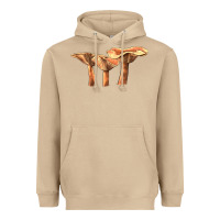 Mushroom Lactarius Rufus Mushroom Illustrations Heavyweight Hoodie - LillyAllenDesigns