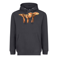 Smoke Lactarius Rufus Mushroom Illustrations Heavyweight Hoodie - LillyAllenDesigns