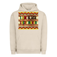 Pigment French Oak i am black every month Urban Hoodie - Artiststas