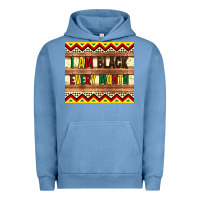 Pigment Pebble Blue i am black every month Urban Hoodie - Artiststas