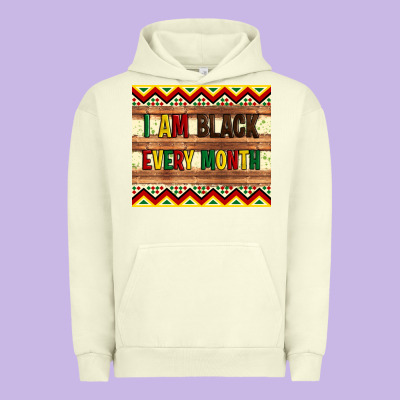 I Am Black Every Month Urban Hoodie Designed By Artiststas