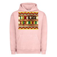 Pigment Salmon i am black every month Urban Hoodie - Artiststas
