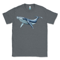 Charcoal Heather humpback whale Classic Tee - BarkalooDesign