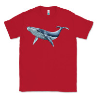 Red humpback whale Classic Tee - BarkalooDesign
