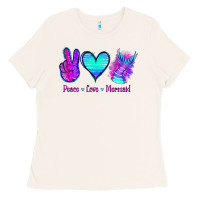 Bone Peace Love Mermaid Ladies Tee - Jasminsmagicworld