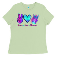 Matcha Peace Love Mermaid Ladies Tee - Jasminsmagicworld