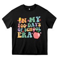 Black in my 100 days of school era Heavy Core Tee - MaliasSmallBusiness