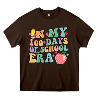 Chocolate Brown in my 100 days of school era Heavy Core Tee - MaliasSmallBusiness