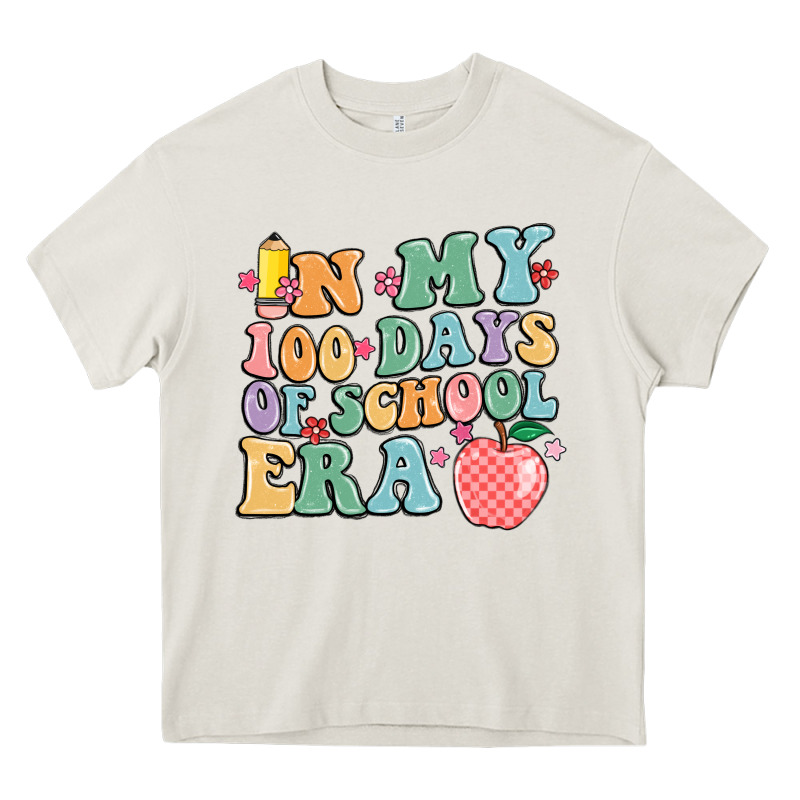 In My 100 Days Of School Era Heavy Core Tee by MaliasSmallBusiness | Teevron