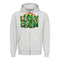 Dove Grey St. Patrick's Day lucky charm Zipper Hoodie - FaDigitalArtStudio