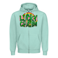 Seafoam St. Patrick's Day lucky charm Zipper Hoodie - FaDigitalArtStudio