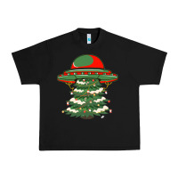 Black Ufo Christmas Pine Tree Urban Heavy Tee - Bettercallsaul