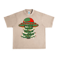French Oak Ufo Christmas Pine Tree Urban Heavy Tee - Bettercallsaul