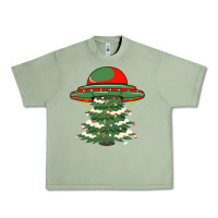 Oil Green Ufo Christmas Pine Tree Urban Heavy Tee - Bettercallsaul