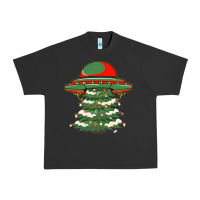 Pigment Black Ufo Christmas Pine Tree Urban Heavy Tee - Bettercallsaul