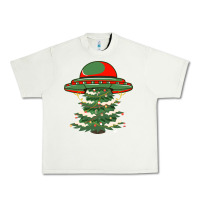 Pistachio Ufo Christmas Pine Tree Urban Heavy Tee - Bettercallsaul