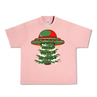 Salmon Ufo Christmas Pine Tree Urban Heavy Tee - Bettercallsaul