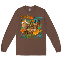 Chestnut Pumpkin spice everything Long Sleeve Tee - NancyCooperArtShop
