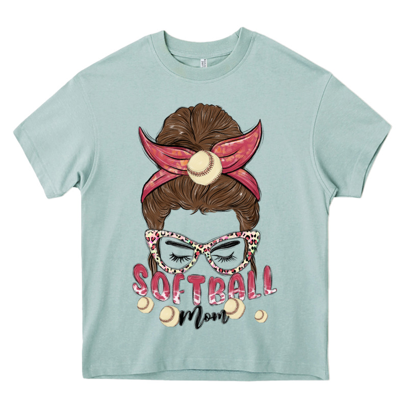 Softball Mom Heavy Core Tee by MaliasSmallBusiness | Teevron