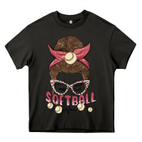 Asphalt softball mom Heavy Core Tee - MaliasSmallBusiness