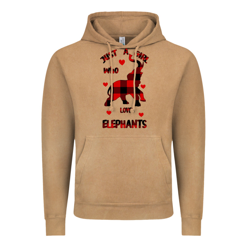 Just A Girl Who Loves Elephants - Elephant Vintage Hoodie by Bettercallsaul | Teevron