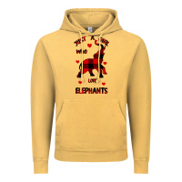 Vintage Mustard Just a girl who loves Elephants - Elephant Vintage Hoodie - Bettercallsaul