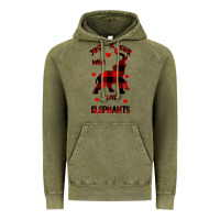 Vintage Olive Just a girl who loves Elephants - Elephant Vintage Hoodie - Bettercallsaul