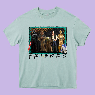 Friends Movie Characters Heavy Core Tee Designed By Adodesignshop