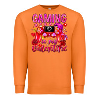 Carrot Gaming is My Valentine Premium Sweatshirt - CowhideDigitalArt