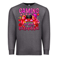 Charcoal Heather Gaming is My Valentine Premium Sweatshirt - CowhideDigitalArt