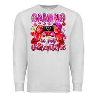 Dove Grey Gaming is My Valentine Premium Sweatshirt - CowhideDigitalArt