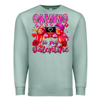 Seafoam Gaming is My Valentine Premium Sweatshirt - CowhideDigitalArt