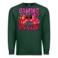 Sports Green Gaming is My Valentine Premium Sweatshirt - CowhideDigitalArt
