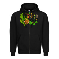 Black un pinch able St. Patrick's Zipper Hoodie - FaDigitalArtStudio