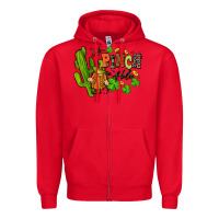 Red un pinch able St. Patrick's Zipper Hoodie - FaDigitalArtStudio