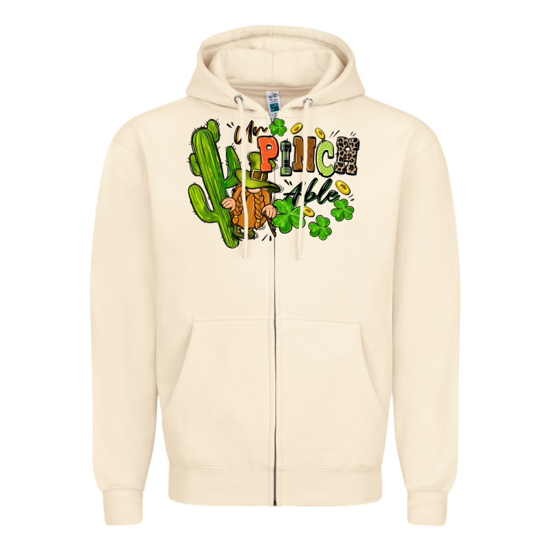 Un Pinch Able St. Patrick's Zipper Hoodie by FaDigitalArtStudio | Teevron