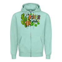 Seafoam un pinch able St. Patrick's Zipper Hoodie - FaDigitalArtStudio