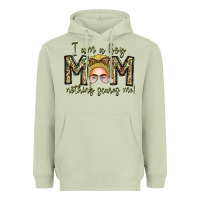 Matcha Iam Boy Mom Nothing Scares Me Heavyweight Hoodie - CowhideDigitalArt