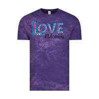 Cloud Purple Love Mom Life Vintage Tee - Bettercallsaul